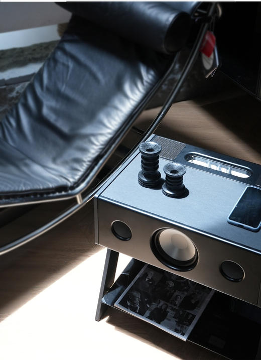 【LBC乐伯盒】CUBE法国蓝牙音箱La Boite concept边桌家用高-CUBE LW 皮革黑 商品图6