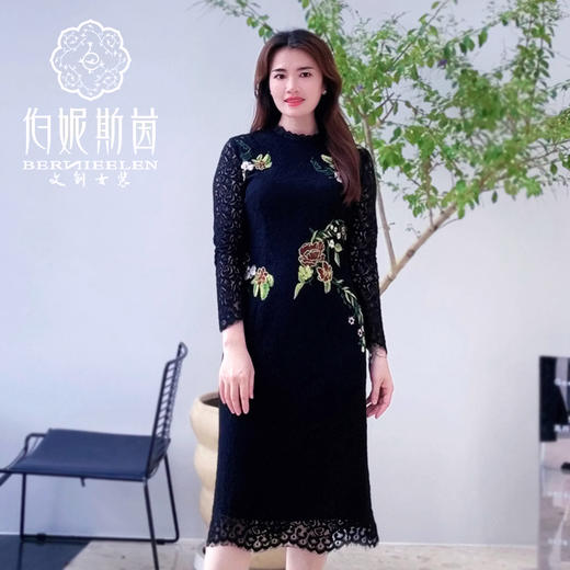 漆黑色连衣裙LZ3S10 商品图1