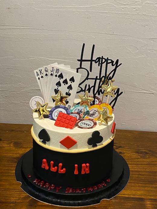 扑克牌翻糖摆件蛋糕 商品图1