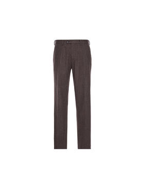 callisto咖啡色绵羊毛西裤