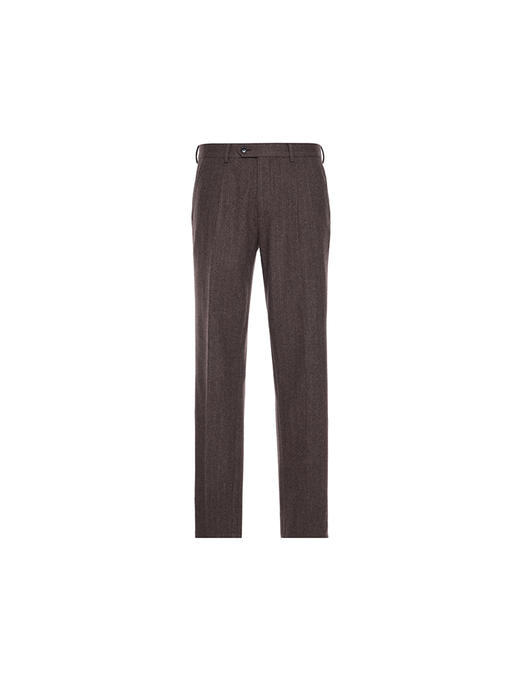 callisto咖啡色绵羊毛西裤 商品图0