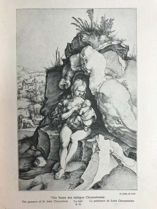 【德语】含藏书票！约19世纪后期 丢勒铜版与木版画集 473幅插图 漆布精装16开 商品图12