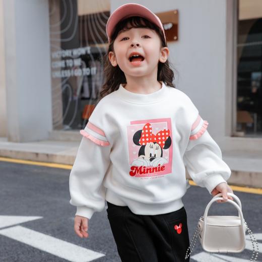 【商场同款】迪士尼秋季女童加绒套头卫衣223DS0688 商品图2