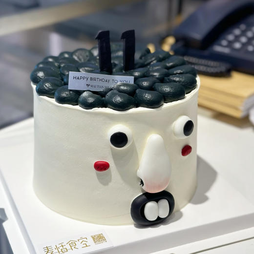 丑萌蛋糕（翻糖提前2天预定）黑色色素较深 谨慎选择 商品图1