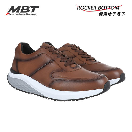 MBT足健康鞋男厚底休闲通勤鞋 足弓支撑 缓震 牛皮 PORTO II 商品图5