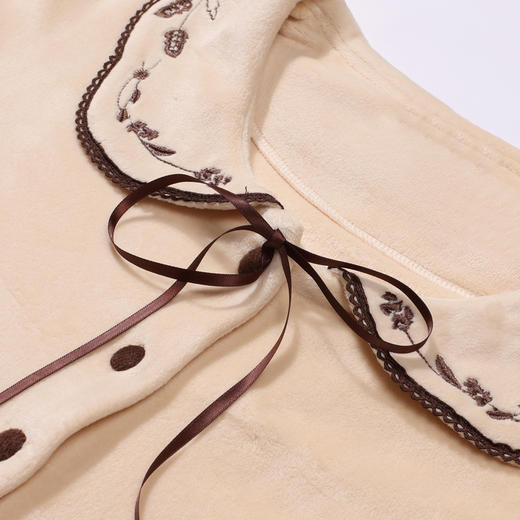 都市丽人睡衣舒适外出长袖家居服海岛绒厚女士海岛绒套装LHT2M4 商品图7