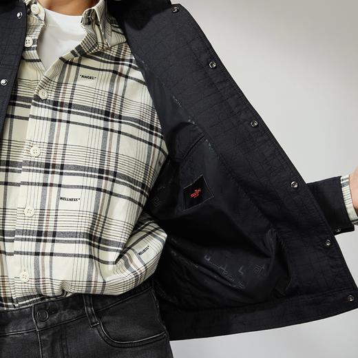 柒牌男装翻领夹克男2024秋冬新款时尚潮流工装风休闲百搭男士外套	127K70280 商品图2