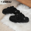 EVERAU韩范慵懒感毛毛博肯鞋女拖鞋EA2040 商品缩略图5