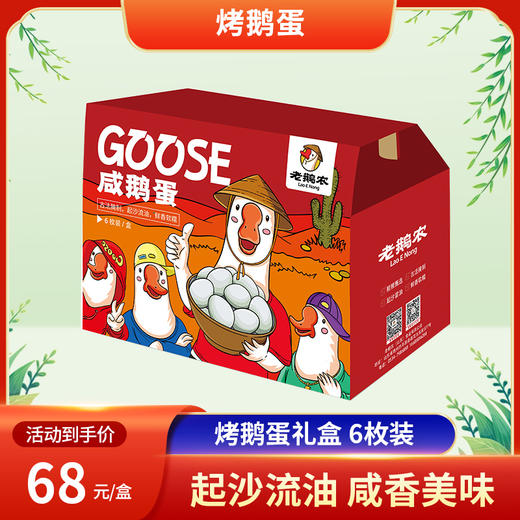 【经典音乐专享】老鹅农烤鹅蛋礼盒 起沙流油 咸香美味 商品图0