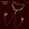 【霏慕】SM连颈链可调节蝴蝶铃铛乳夹7613情趣内衣配件性感调情 商品缩略图2