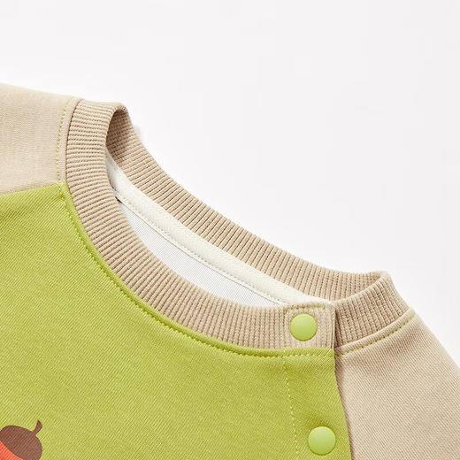 【MQD】童装男小童春新款卡通撞色插肩袖圆领套装 商品图2