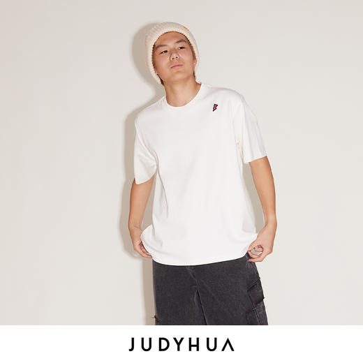 JUDYHUA J系列闪电刺绣T恤Oversize 商品图1