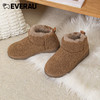 EVERAU今年冬季拥有最强温度感泰迪毛毛雪地靴内里羊皮毛一体+卷卷毛鞋面EA3147 商品缩略图5