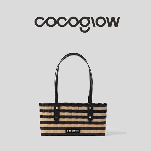 cocoglow 波士顿系列小号手工编织手提包秋季腋下包 商品图1