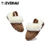 EVERAU保暖值颜值最高+印花弹力织带男女童儿童毛毛拖鞋EA2031K 商品缩略图1