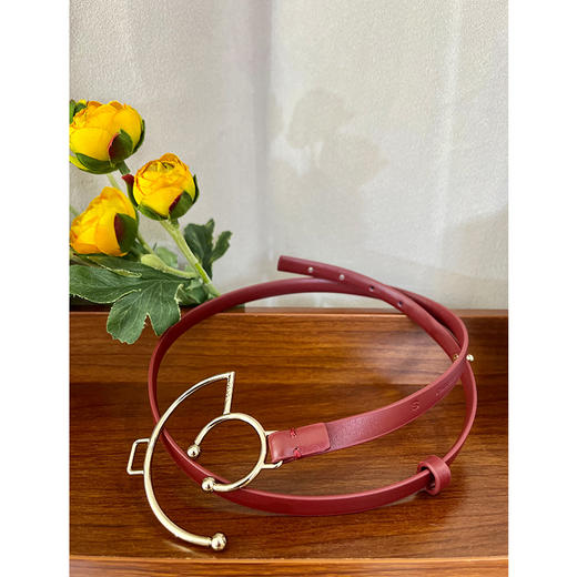 【活动商品，不退不换】轻奢风 经典持久 意大利g*ada腰带 头层牛皮 皮质细腻 精致秀气 时尚佰搭 商品图7