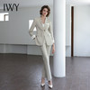 IWY/秋季新款套装西装外套浅灰色高级设计感通勤正式场合正装C14318+P34318 商品缩略图1