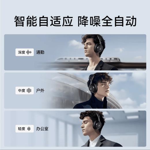 声阔 Space One 漫游S1 智能自适应超宽频降噪头戴式无线蓝牙耳机  ZB 商品图4