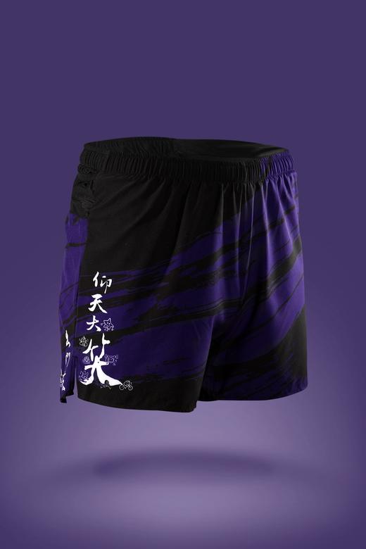 严素跑步运动短裤,仰天大笑出门去,训练款,带内衬,轻量,速干,透气,附袋 严素态度 商品图0