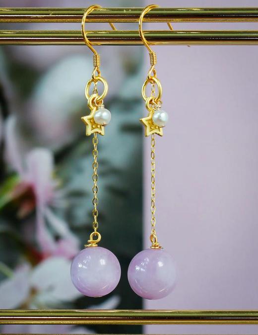 木槿紫锂辉手链项链耳钩夜宴宝石坏情绪退散 商品图4