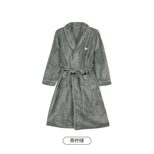 都市丽人都市锋尚睡衣生活家居单件袍法兰绒厚男士法兰绒套装FHT7A1 商品图12