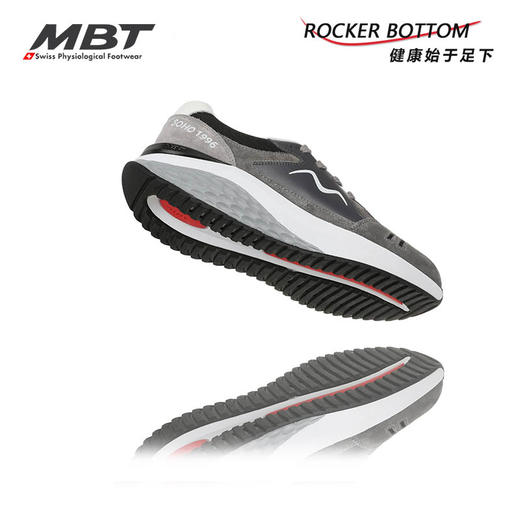 MBT足健康男厚底休闲通勤鞋 足弓支撑 缓震 耐磨 牛皮 SOHO1996 商品图4