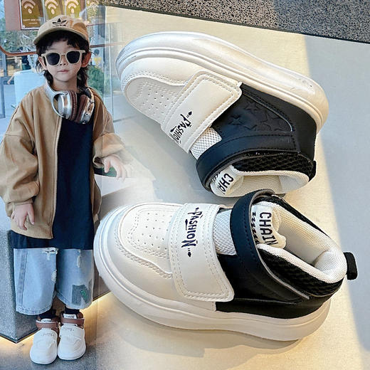 【板鞋设计，时尚百搭】儿童运动鞋 春秋新款男童鞋子 防滑男孩休闲跑步鞋 软底宝宝板鞋-QQ 商品图3