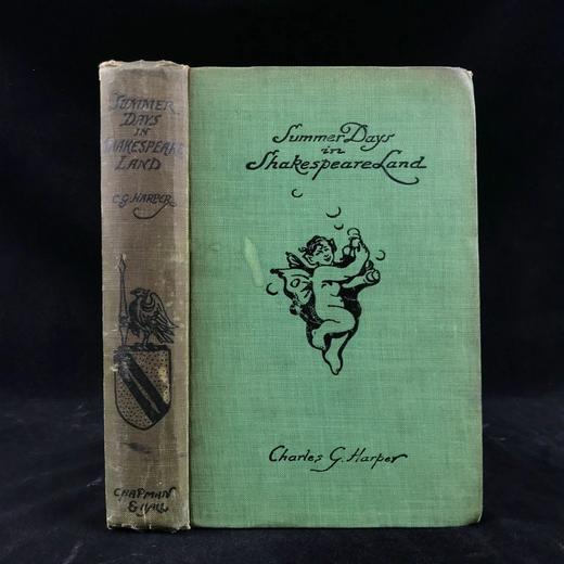 1912年 莎士比亚故乡的夏日 数十幅插图 漆布精装大32开 商品图0