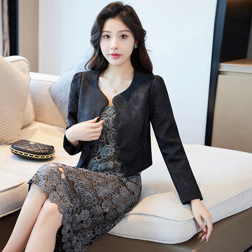 高端气质小披肩春秋短外套配旗袍裙子外搭CME8052 商品图2