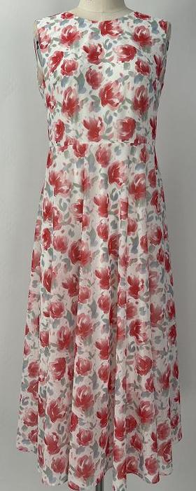 水红色连衣裙HJ2S02