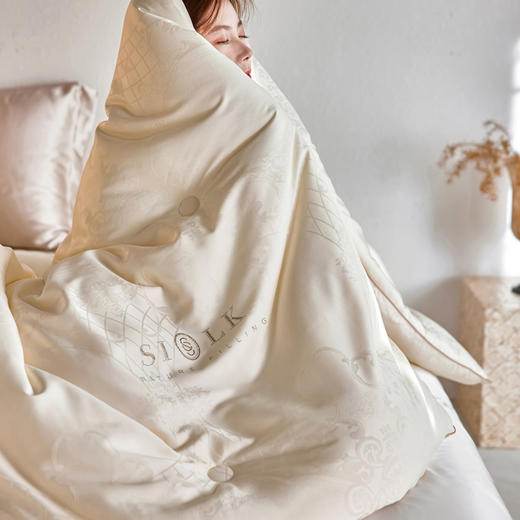 【热卖推荐】自然醒轻奢提花大豆蚕丝滋养被春秋冬被四季通用被子加厚保暖被褥TD 商品图7