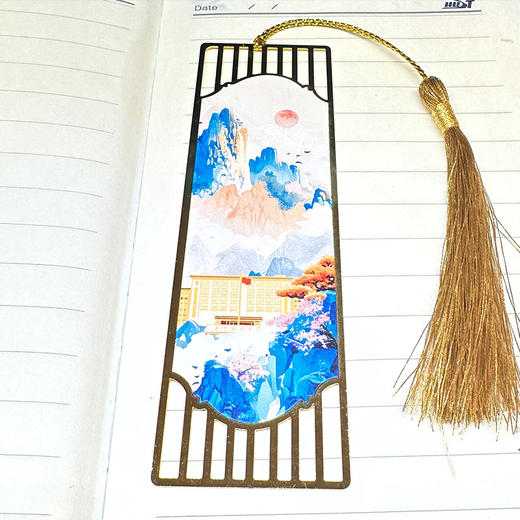 校园四景手绘金属书签套盒 商品图5