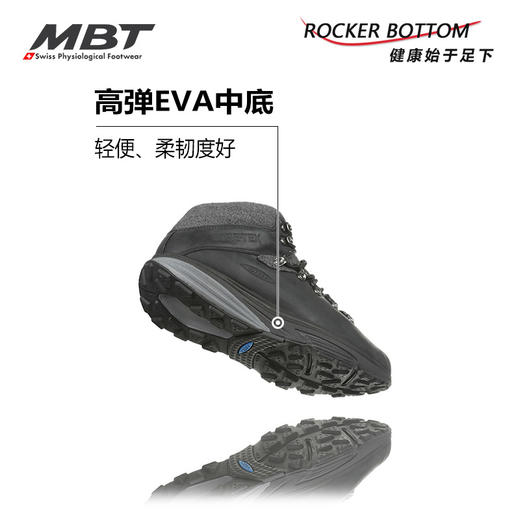MBT足健康鞋 男厚底中帮户外徒步鞋足弓支撑 GTX防水MTAPLINE 商品图2