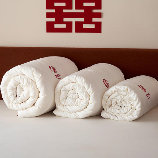 自然醒云绒棉芯生欢喜被结婚庆陪嫁喜被春秋被子冬大豆纤维被芯喜字加厚冬被TD 商品图14