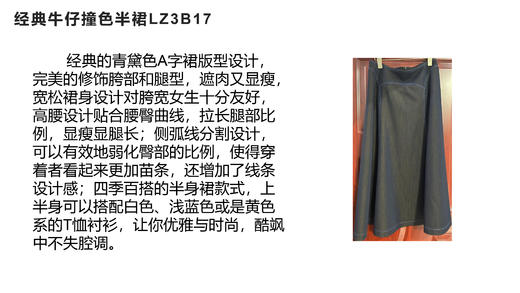 青黛色半裙LZ3B17 商品图4