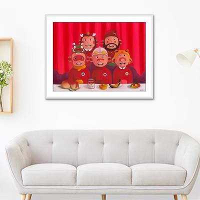 《全家福》陈建周版画 商品图1