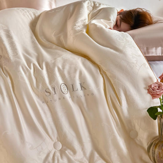 【热卖推荐】自然醒轻奢提花大豆蚕丝滋养被春秋冬被四季通用被子加厚保暖被褥TD 商品图6