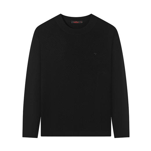 柒牌圆领羊毛衫男2024冬季新款提花肌理舒适保暖男士休闲百搭毛衫	127Y70550 商品图4