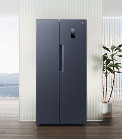 【小米】米家冰箱对开门610L墨羽岩 对开门节能低噪变频 【风冷无霜 银离子净味】610升超大容量 商品图0