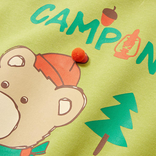 【MQD】童装男小童春新款卡通撞色插肩袖圆领套装 商品图3