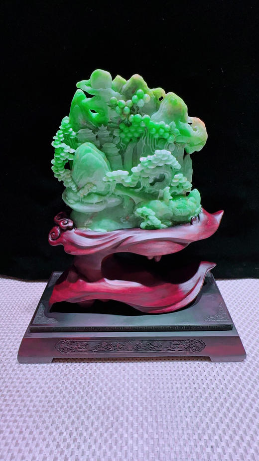 620354翡翠摆件【高山流水】 商品图4