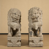 清 石雕狮子（一对） 商品缩略图0