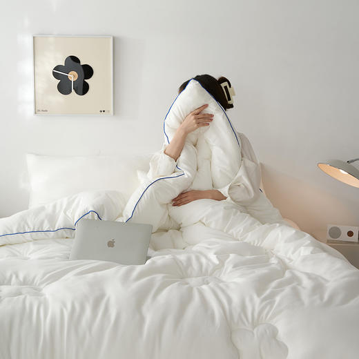 自然醒云绒棉潮流舒睡被超柔软糯云感春春秋被子被芯加厚保暖单人学生四季通用TD 商品图0