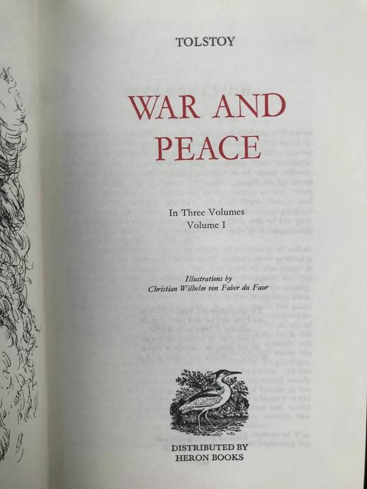 托尔斯泰《战争与和平》（全3卷） 配插图 苍鹭出版社（HeronBooks）复古仿皮精装本 商品图2