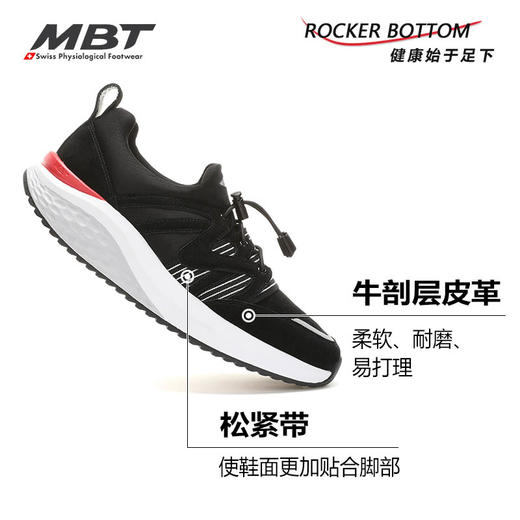 MBT足健康鞋 男厚底休闲通勤鞋 足弓支撑 缓震 增高 耐磨 MILA 商品图1