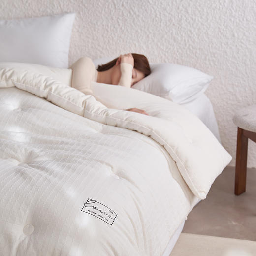 自然醒莫奈全棉提花80大豆子母被芯高端双A类抗菌纯棉华夫格80%大豆蛋白春秋被四季通用加厚冬被FM 商品图10