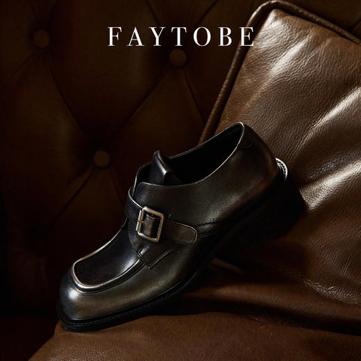 FAYTOBE 复古擦色乐福鞋 商品图5