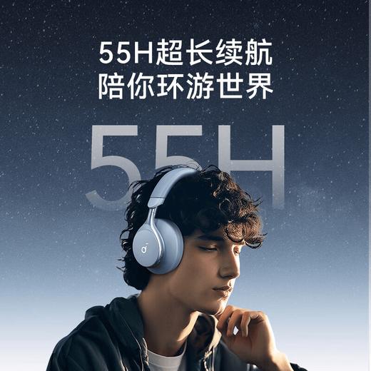 声阔 Space One 漫游S1 智能自适应超宽频降噪头戴式无线蓝牙耳机  ZB 商品图3