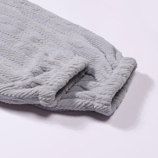 都市丽人都市锋尚睡衣舒适外出长袖法兰绒烂花厚男士法兰绒套装FHT2D8 商品图10