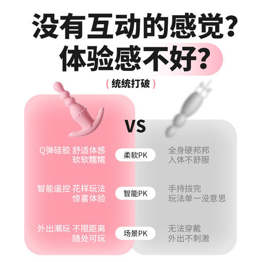 【谜姬】无线拉珠后庭小程序震动震动肛塞棒刺激成人情趣用品sm 商品图2